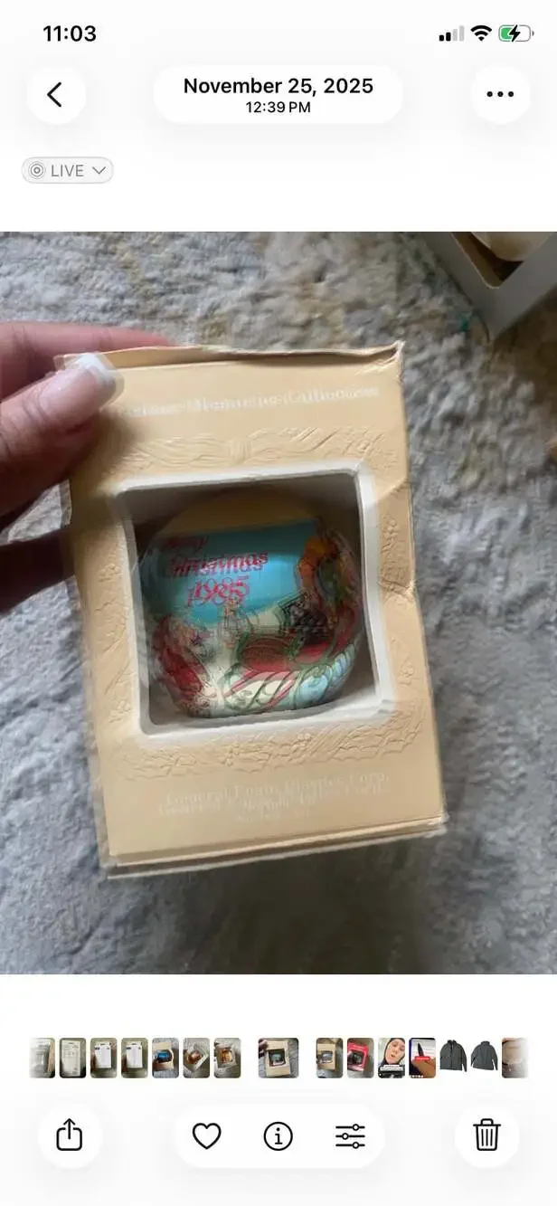 1986 Christmas Ornament Memories Collection Satin Snowman Children USA Vintage